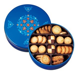 Promotion premiun custom printing metal round cookies tin box