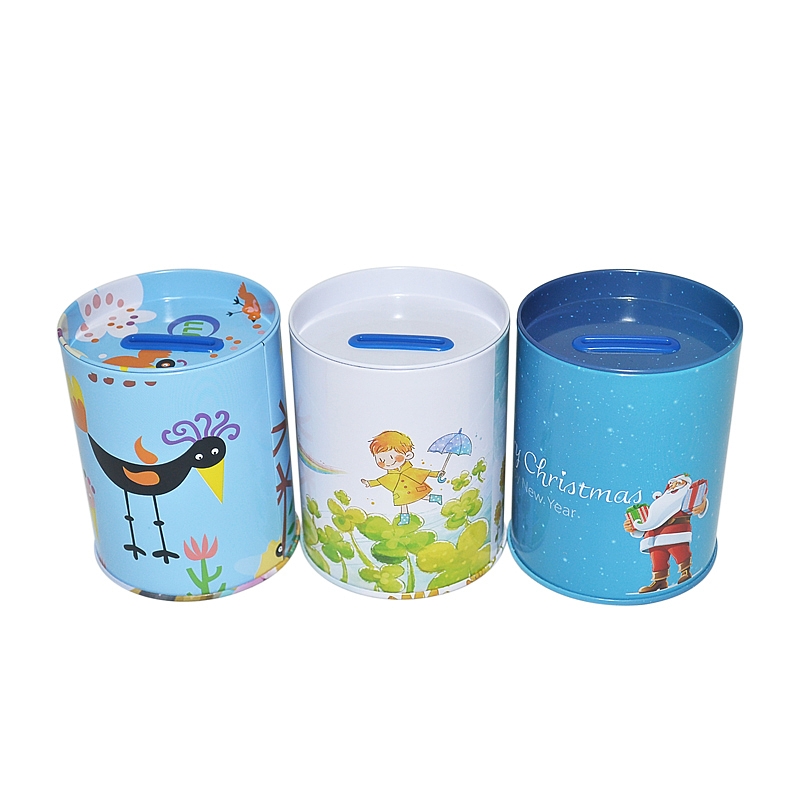 Coin Tins Metal Piggy Bank Tin Money Saving Tin Box