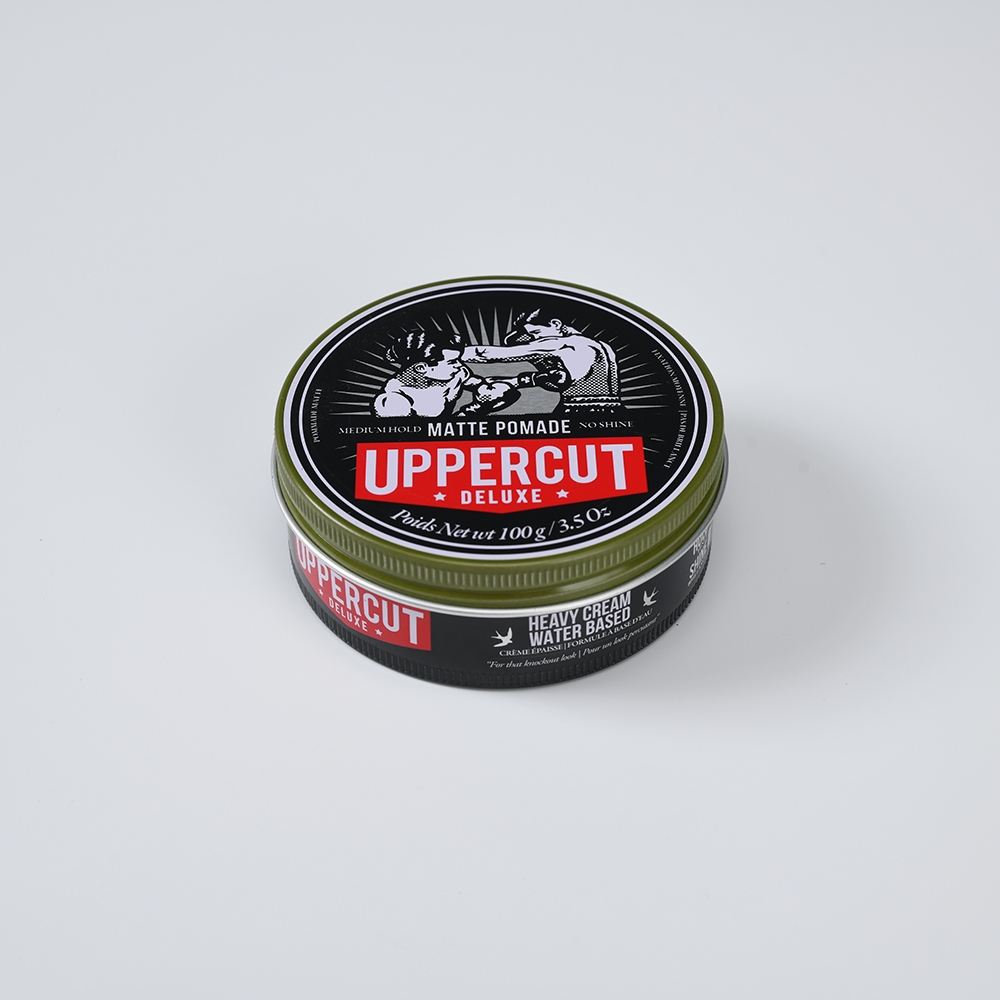 Custom empty 100g aluminum pomade tin container with screw lid 