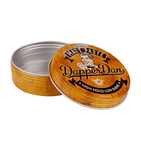 Wholesale free sample custom metal round shape aluminum pomade tin jar with screw top for cosmetics